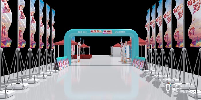 活動(dòng)主會場3D設(shè)計(jì)圖